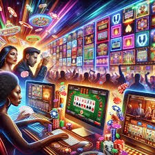 Multi-camera view of Galactic Gems studio Live dealer studio camera angle showing card placement and player betting stations at Galactic Gems